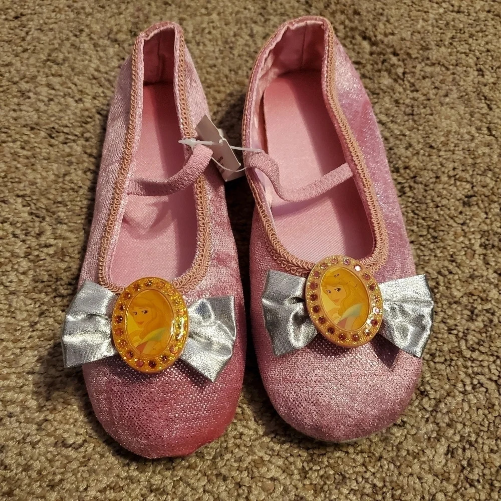Disney Sleeping Beauty Aurora Ballet Shoes 2-3